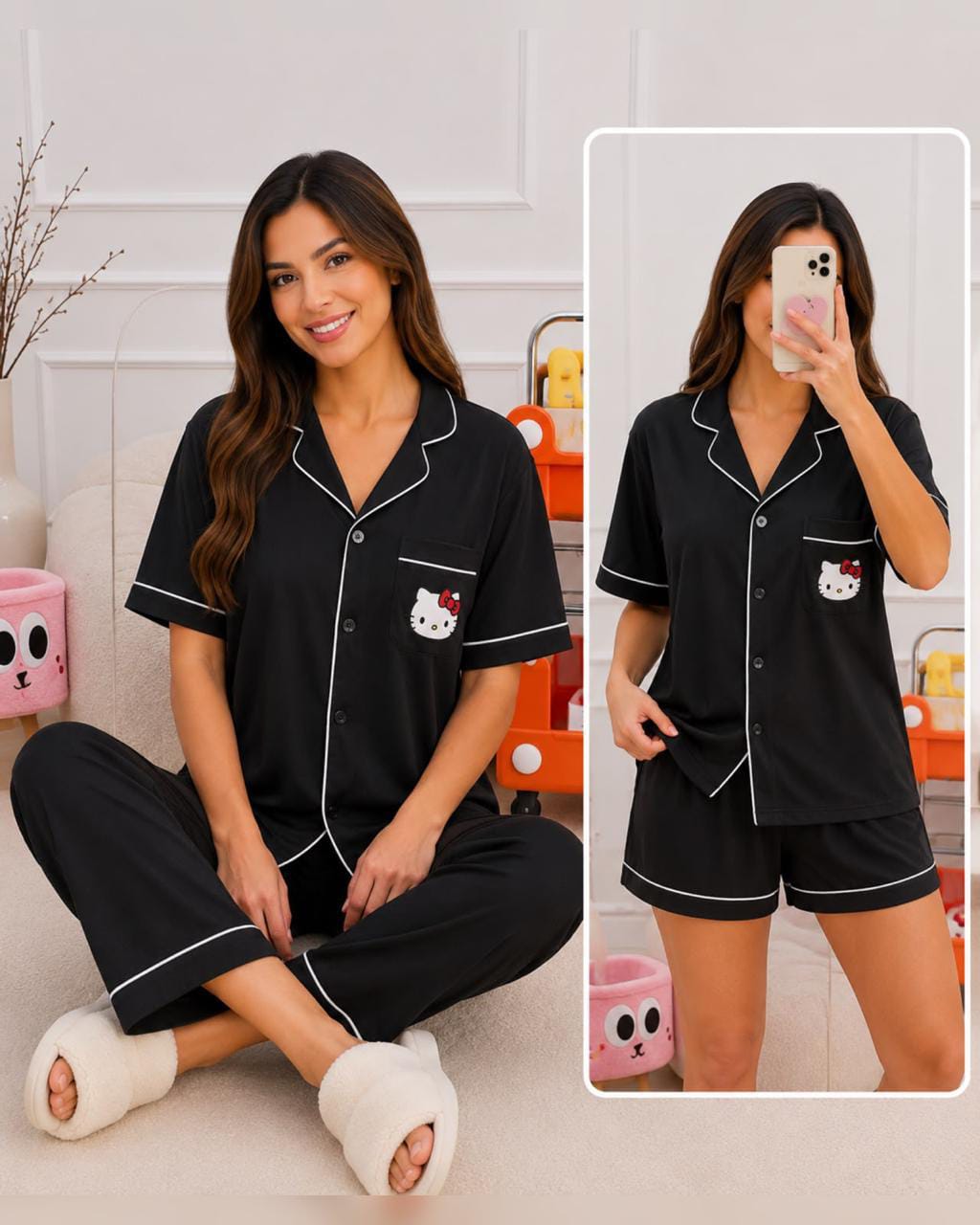 Pijama 3 piezas para mujer