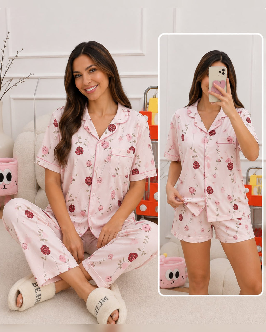 Pijama 3 piezas para mujer
