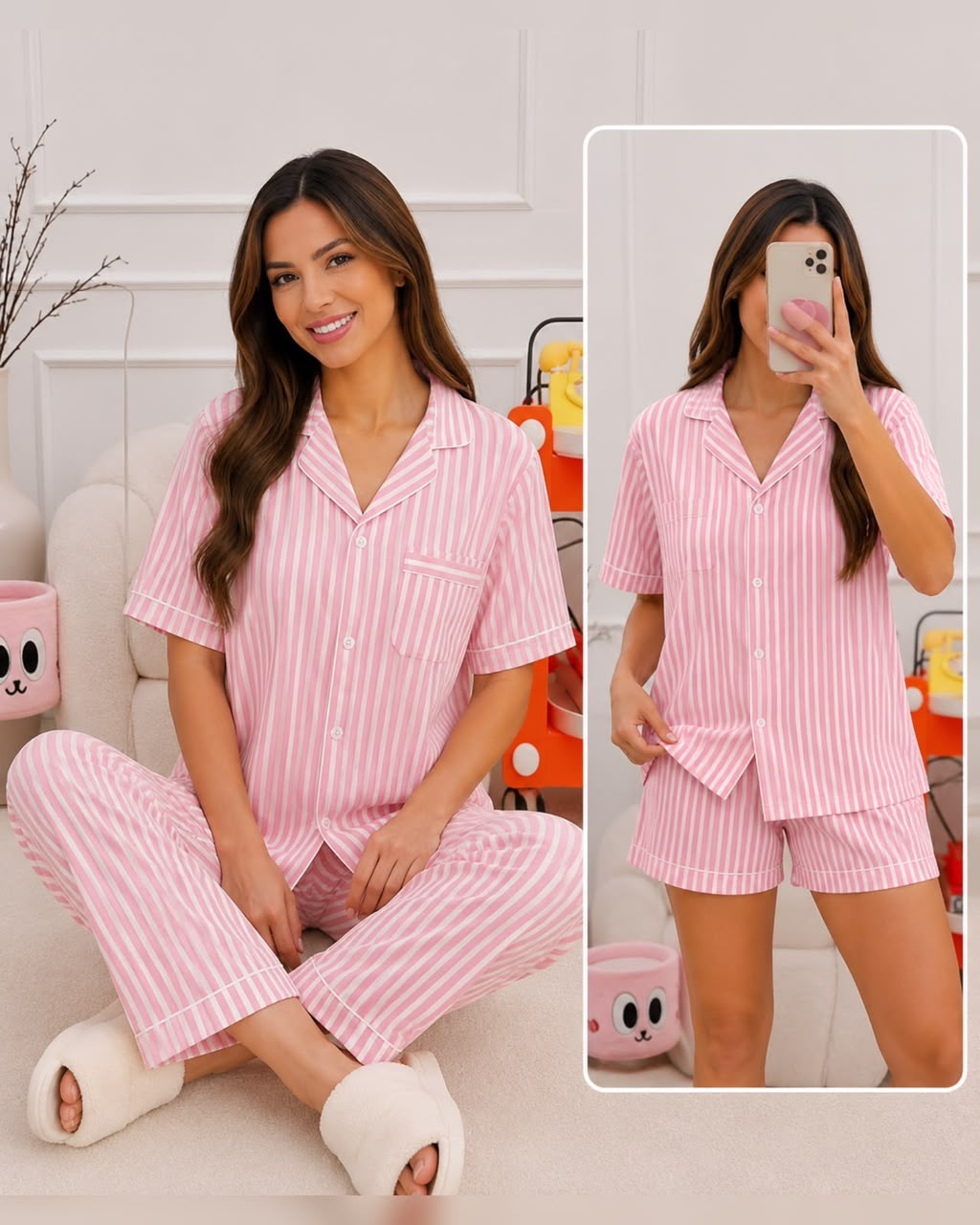 Pijama 3 piezas para mujer